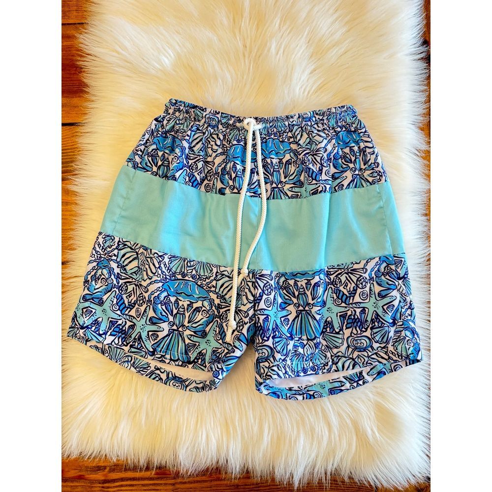 Southern Darlin Smocks Men's small swim trunks‎ EUC